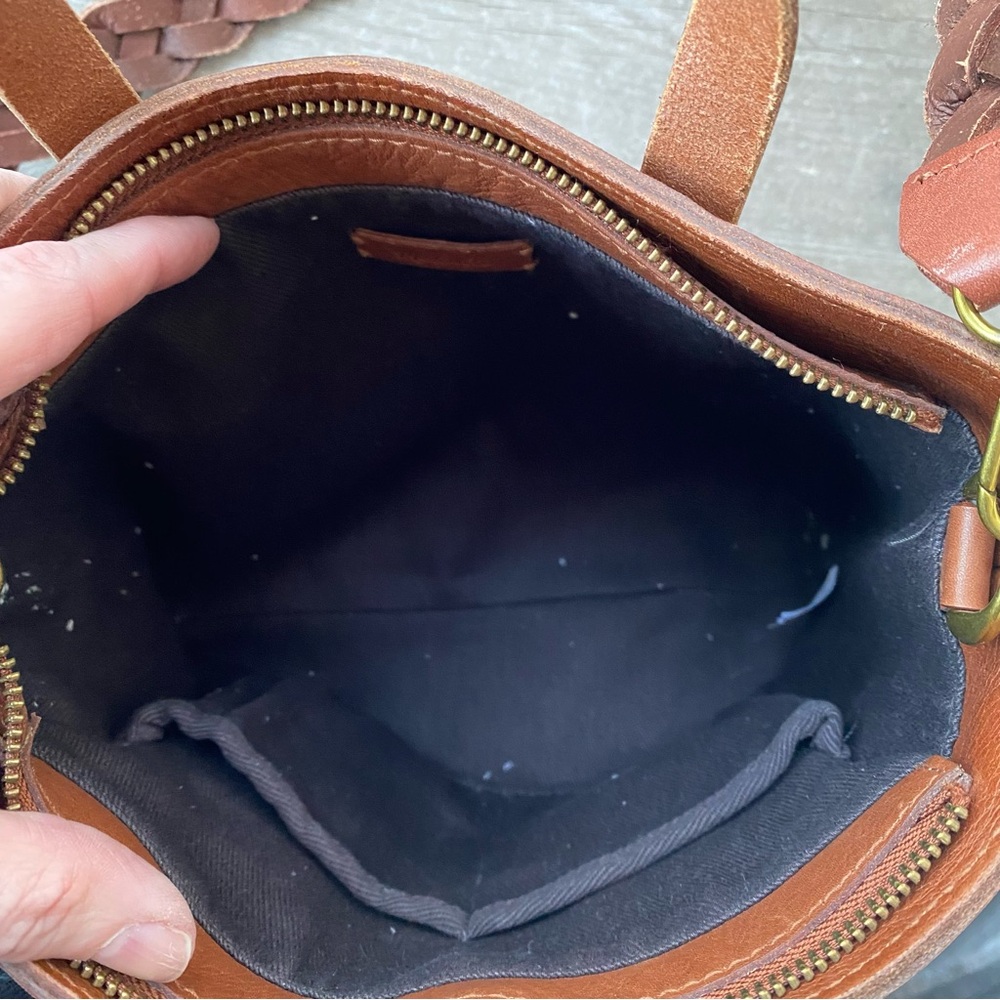 Madewell Mini Transport Tote Brown Leather - Picture 6 of 9